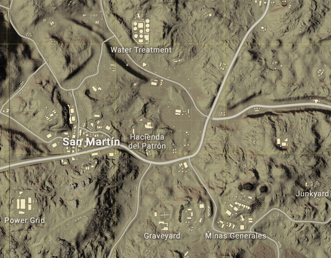 Where to Loot in PUBG's Miramar Map