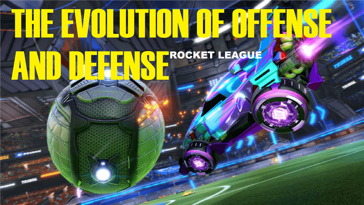 The Evolution of Offense and Defense in Rocket League