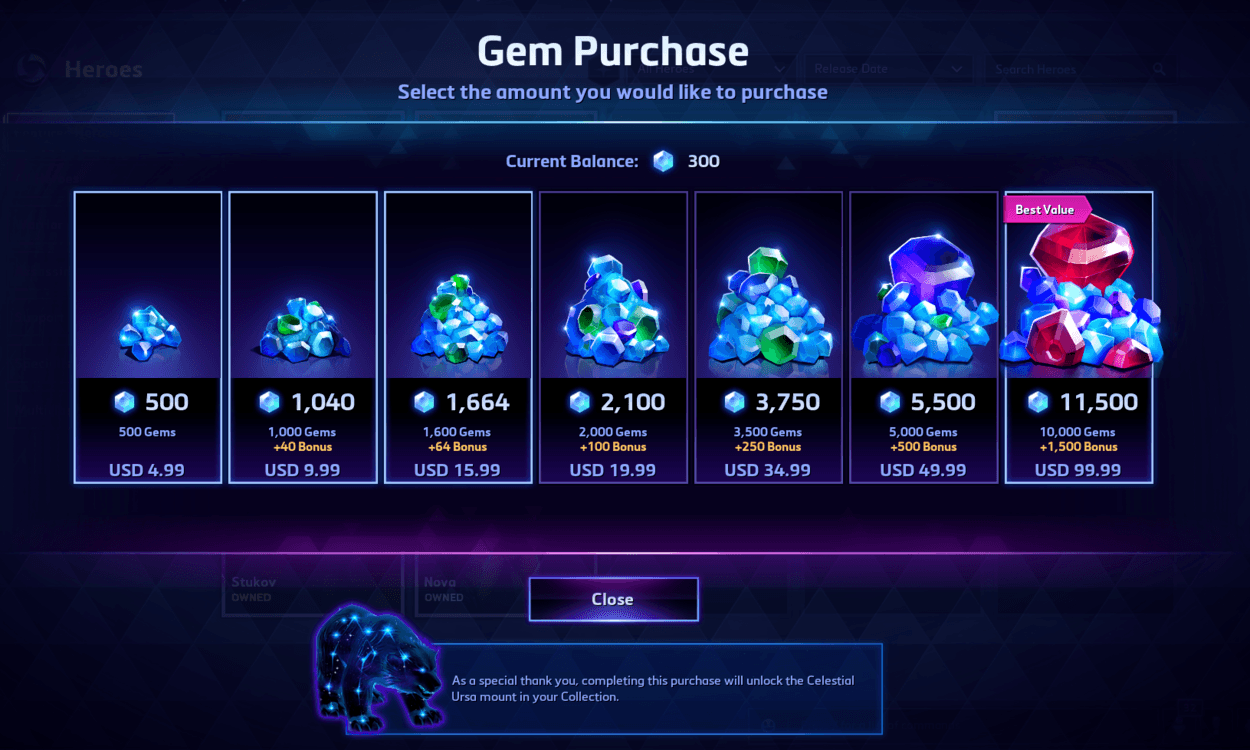 A Guide to Gold and Gems in Heroes of the Storm