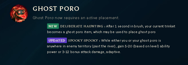 Rundown of the Reworked Ghost Poro