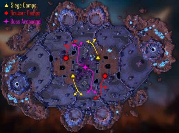 Heroes of the Storm: Objective and Camp Control in Cursed Hollow, Dragon Shire and Braxis Holdout