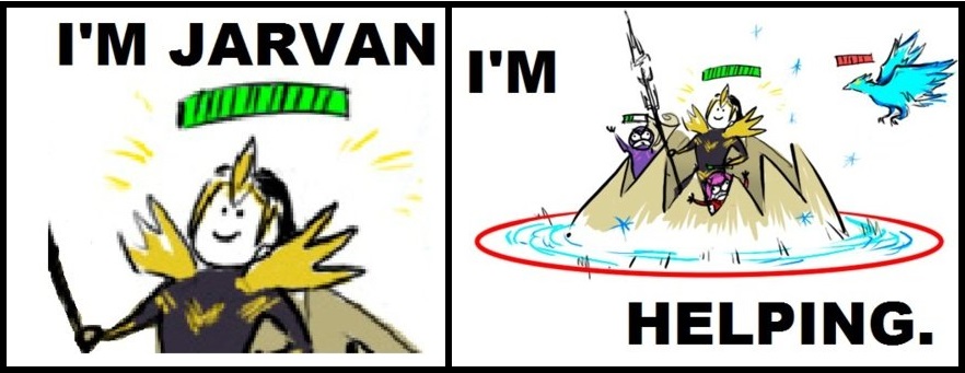 Jarvan Support, the Exemplar of Demacia goes to help.