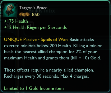 Targon's Brace Targon's Brace