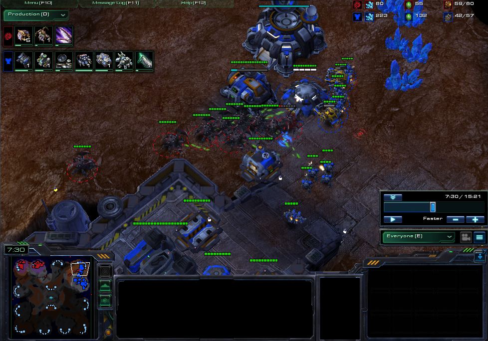 Roaches running by bunker