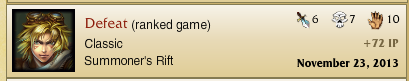 Ezreal Game Results Ezreal