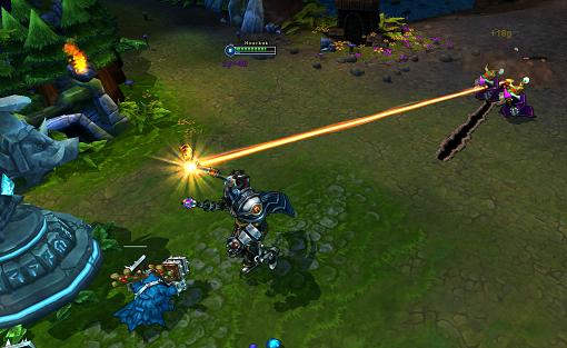 Viktor's Death Ray - a vector targeted skillshot.