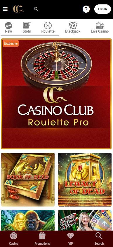 casinoclub-κινητό