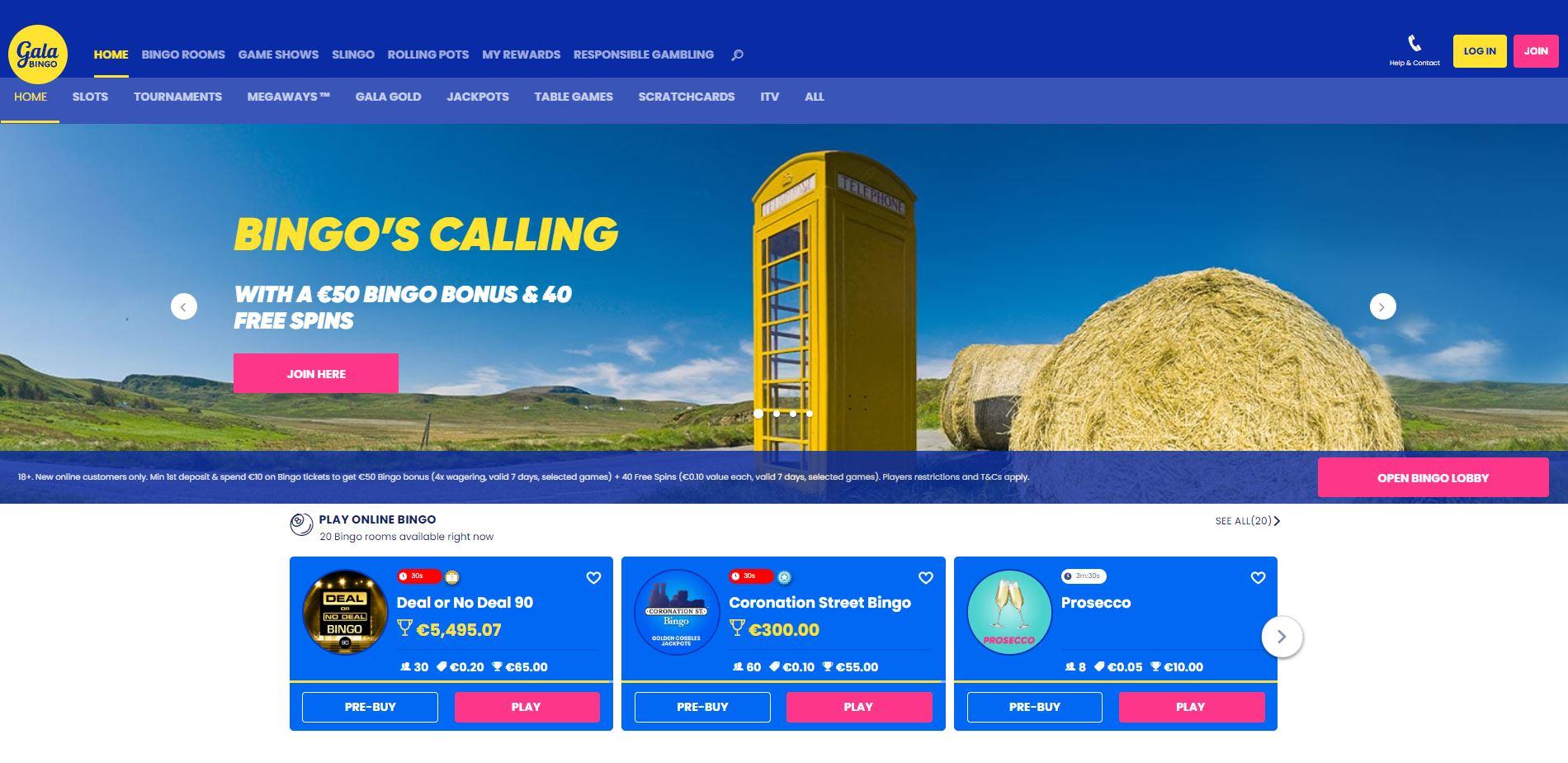 galabingo-faqe interneti